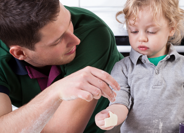 Papà e bambino insieme