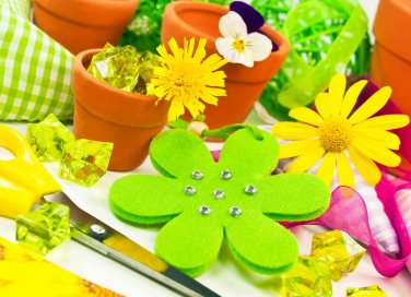 fiori di stoffa fai da te semplici
