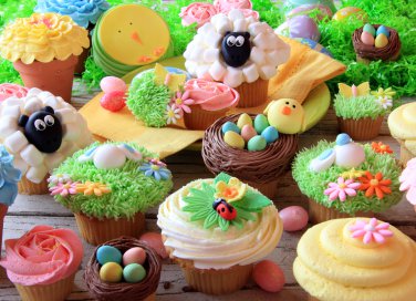 cupcake pasqua, cake design pasqua
