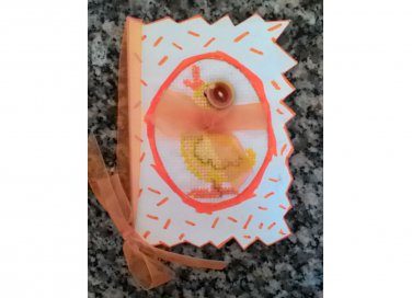 biglietto auguri punto a croce, biglietto auguri fai da te, festa della mamma