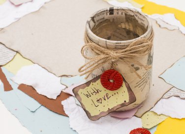 idee decoupage festa della mamma, lavoretti festa della mamma