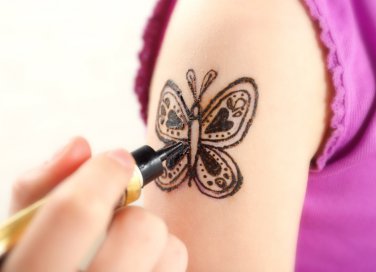 tatuaggi, henné, bambini
