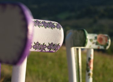 recupero sedie vecchie, decoupage sedie