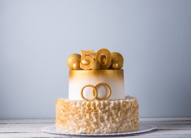 torte 50 anni matrimonio, torte pasta di zucchero