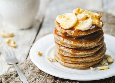 pancake, banana, avena