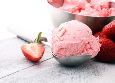 macedonia, fragole, gelato