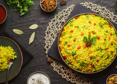 basmati, curry, verdure