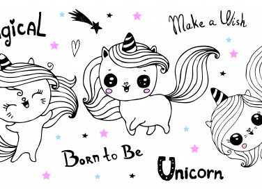 disegni unicorno kawaii da colorare, disegni unicorno da colorare, disegni unicorno