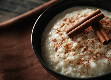 budino, riso, vegan