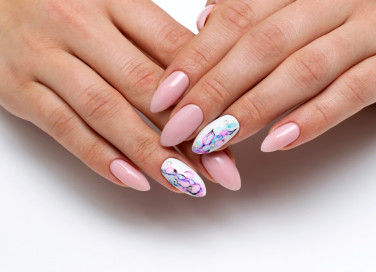 nail art, filo di cotone, video tutorial facile