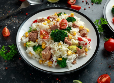 riso, tonno, verdure