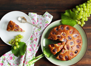 torta, uva, dolce