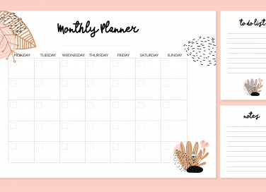 planner mensile da stampare gratis, planner mensile da stampare