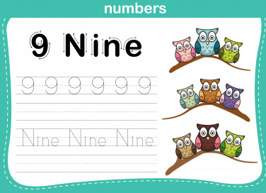 schede numeri inglese bambini, schede numeri inglese