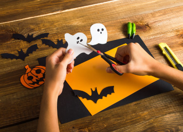 lavoretti halloween facili, lavoretti halloween decoupage, halloween decoupage