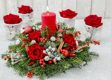 centrotavola, natale, corteccia