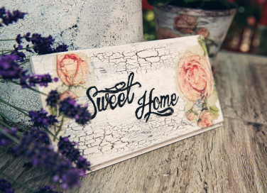 targhetta porta casa fai da te, targhetta porta fai da te, targhetta decoupage 
