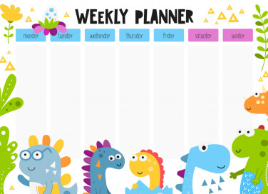 planning settimanale bambini da stampare, planning settimanale bambini, planning settimanale da stampare