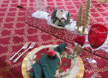 sottopiatti natalizi fai da te, sottopiatti decoupage, decoupage natale