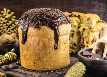 panettone, salsa, cioccolato