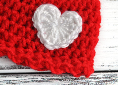 cuore uncinetto facile, cuore uncinetto
