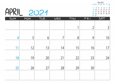 calendario aprile 2021 da stampare, calendario 2021 da stampare