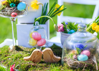 centrotavola, Pasqua, fiori