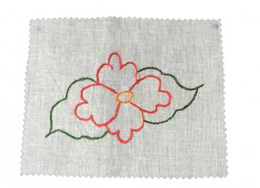 fiori da ricamare a punto catenella, schemi punto catenella, disegni punto catenella
