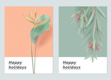 biglietti di auguri, fiori, design floreale