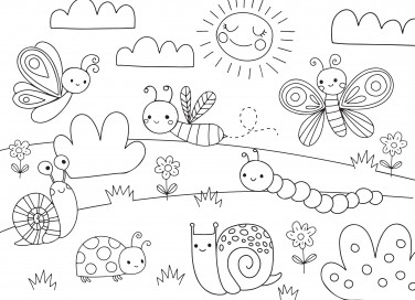 disegni da colorare estate, disegni estate