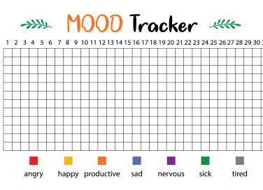 mood tracker da stampare, bullet journal da stampare