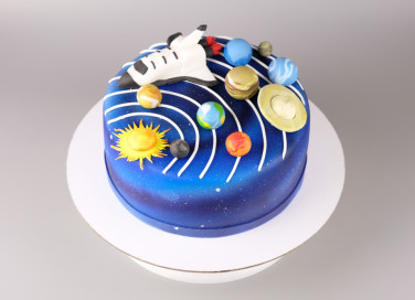 torte spaziali pasta zucchero, torta spaziale, torta tema spazio