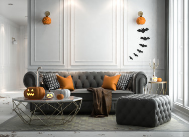 come decorare casa halloween, casa halloween