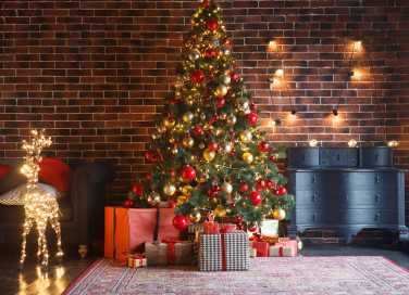 Albero di Natale addobbato