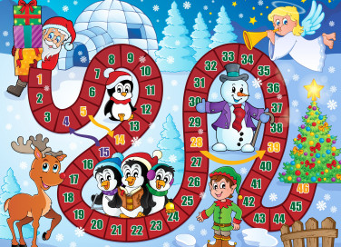gioco dell'oca di natale da stampare, gioco oca da stampare, gioco natale da stampare