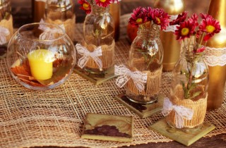 Decorazioni con le foglie d’autunno