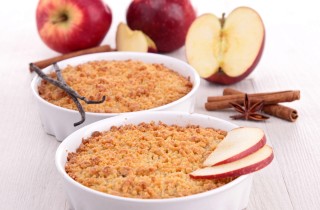 Torta di mele sbriciolata al limoncello