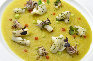 Crema di cardi con le seppie