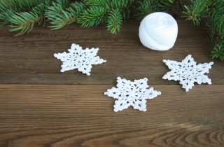 Orecchini fiocco di neve uncinetto, il tutorial