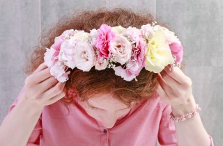 Coroncina fiori da sposa fai da te