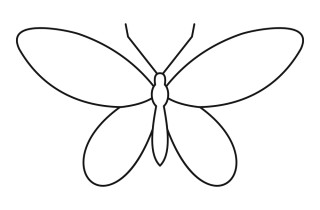 Come disegnare una farfalla per bambini in semplici passaggi