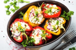 Peperoni ripieni vegetariani: come farli e quale ripieno scegliere