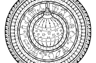 Mandala natalizi: 7 disegni antistress da colorare per Natale
