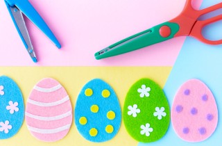 Uova di Pasqua: le decorazioni in feltro fai da te