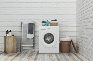 Come arredare il bagno con zona lavanderia