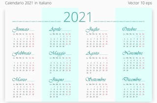 Calendario 2021 da stampare: 14 modelli gratis imperdibili