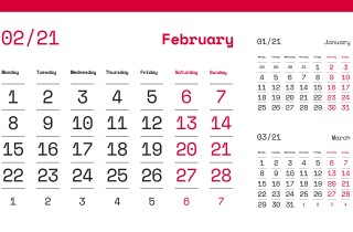Calendario febbraio 2021 da stampare: 11 modelli gratis