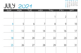 Calendario luglio 2021 da stampare: 11 modelli gratis da non perdere