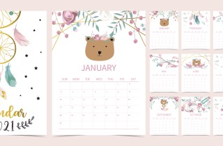 Calendario gennaio 2021 da stampare: 11 modelli gratis