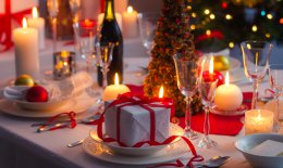 tavola natale speciale feste scintillante addobbi casa decorazione piatti apparecchiare